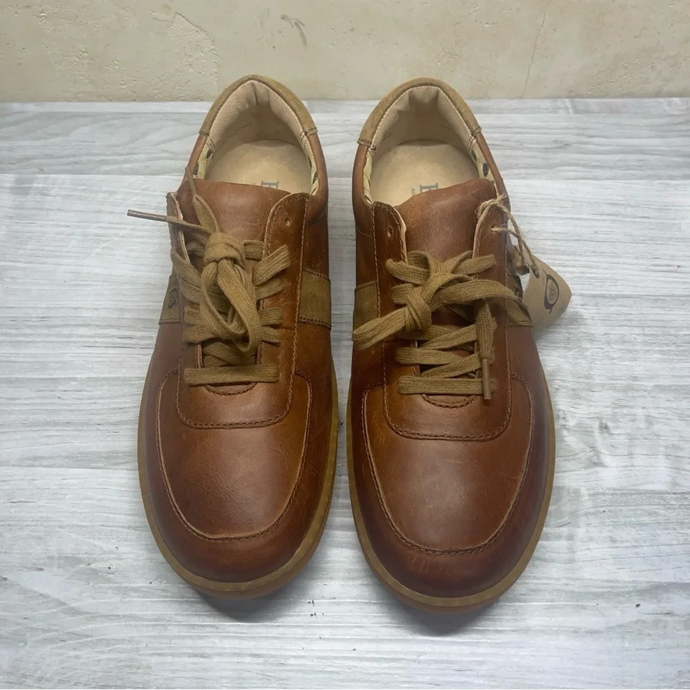 Born Ashram II Brown Leather Lace-Up Comfort Sneakers Men’s Size 12